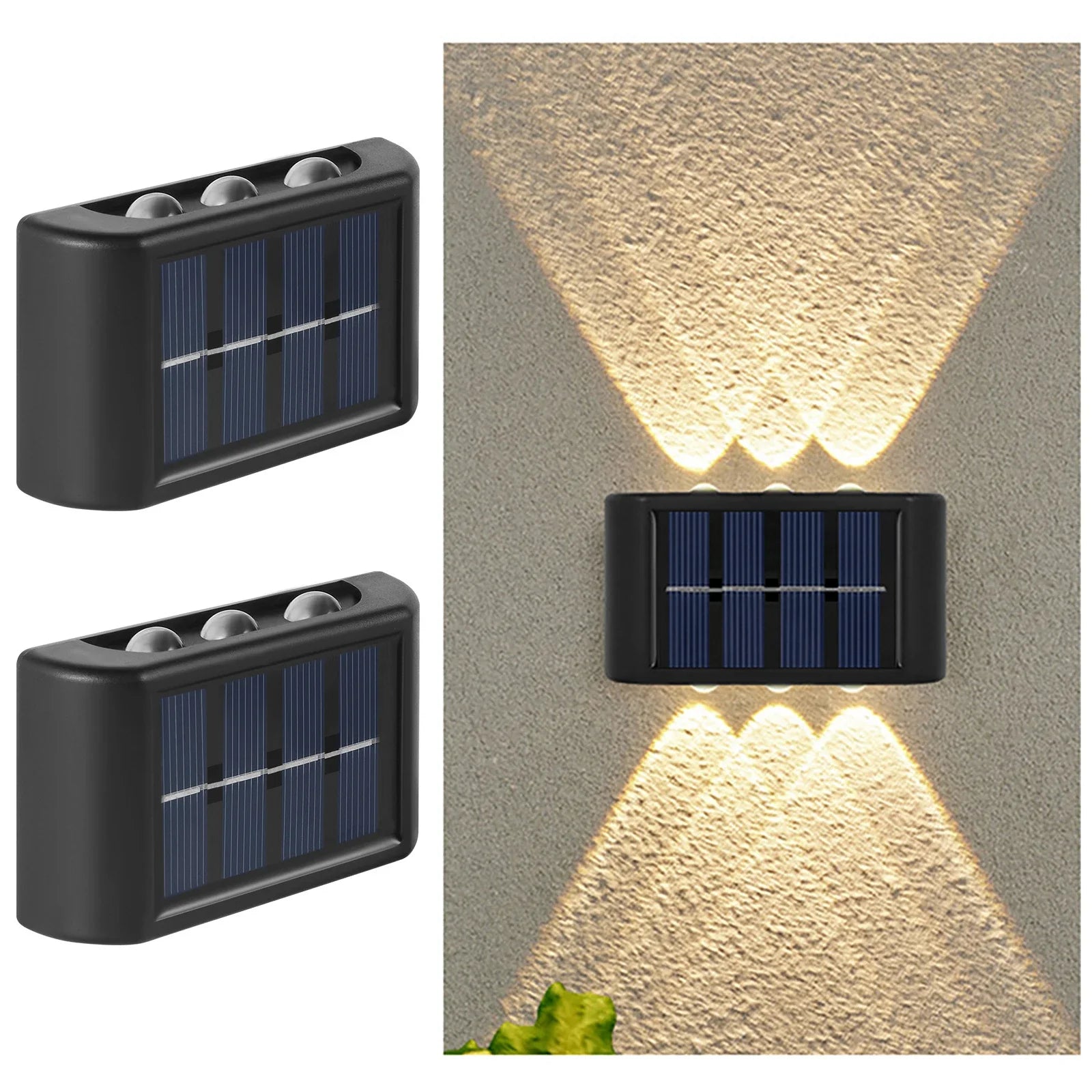 Solar LED Dusk-to-Dawn Fence Light – Waterproof Outdoor Wall Lamp for Garden, Porch & Walkway