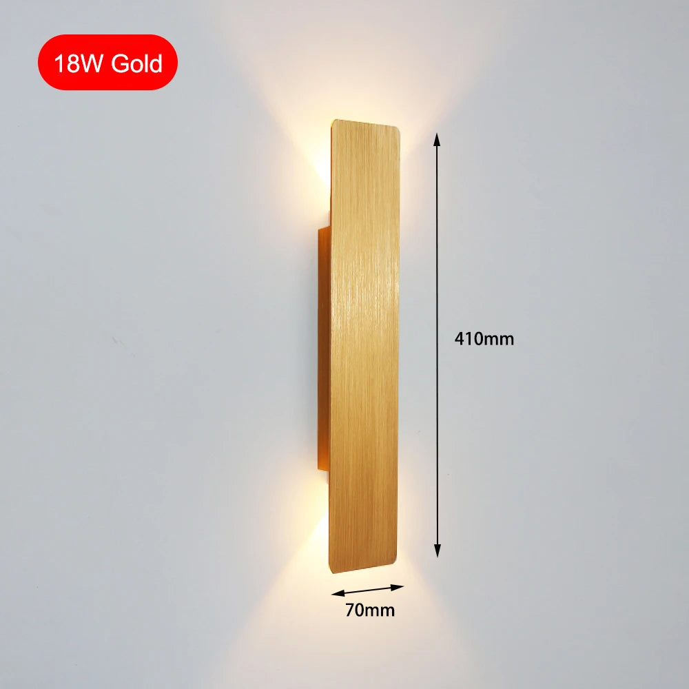 Modern Simple LED Wall Lamp 6W – Aluminium Indoor Wall Light for Bedroom, Living Room & Corridor