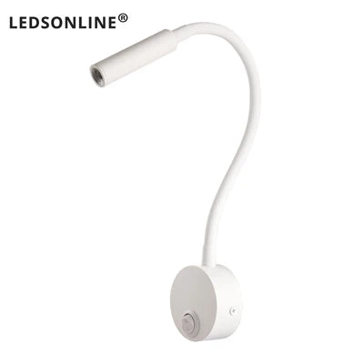 3W LED Wall-Mounted Reading Lamp – Bedside Book Light with Plug-In Cord for Study & Bedroom