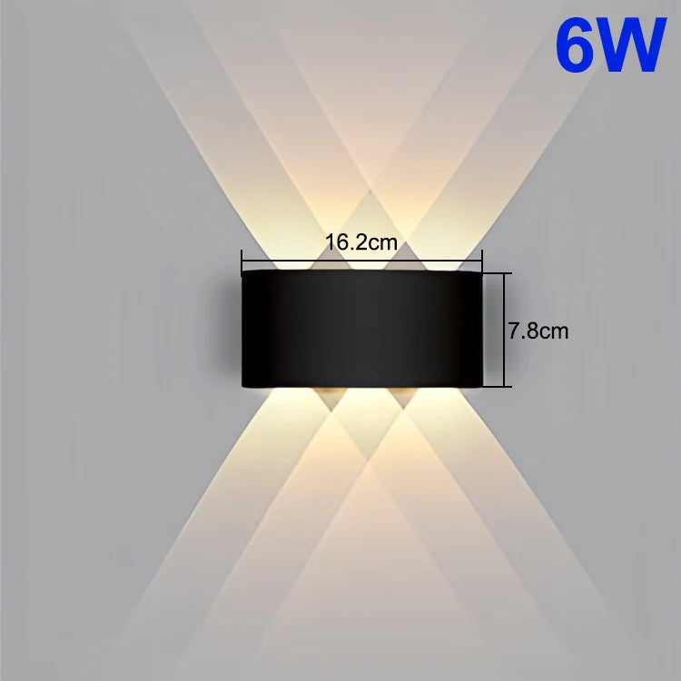Waterproof Up-Down LED Wall Lamp – Indoor/Outdoor Wall Light for Bedroom, Living Room & Corridor